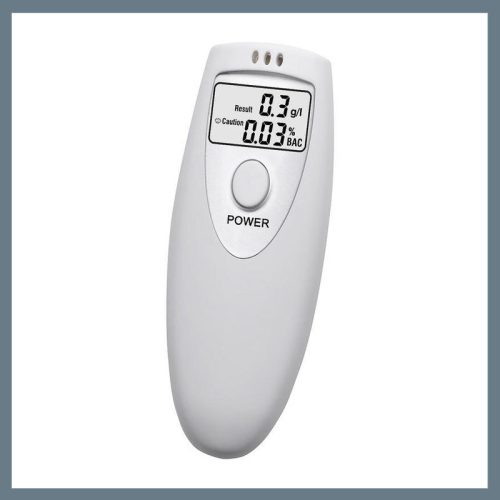 Digitalni alkoholometer – srebrni, z zapestnim trakom 01900