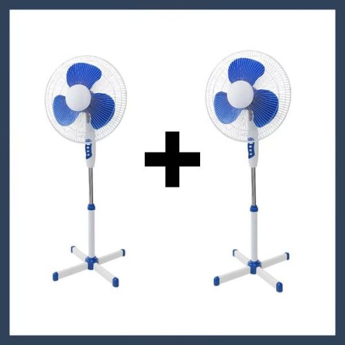 2 kosa stoječi ventilator 40 cm 0360-2