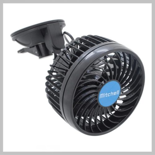 MITCHELL 115 mm avtomobilski ventilator 12V z vakuumsko prisesko – 07216