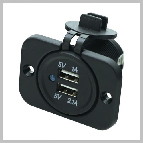 Dvojni USB priključek za vozila 12 V – 2 x USB – 07392