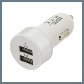   Avtomobilski USB adapter – 2 vrata, 12/24 V za vžigalnik, izhod 5 V/2100 mA 07406