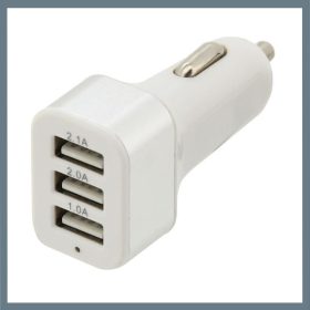   Avtomobilski USB adapter – 3 vrata, 12/24 V za vžigalnik, izhod 5 V/2100 mA 07407