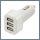 Avtomobilski USB adapter – 3 vrata, 12/24 V za vžigalnik, izhod 5 V/2100 mA 07407