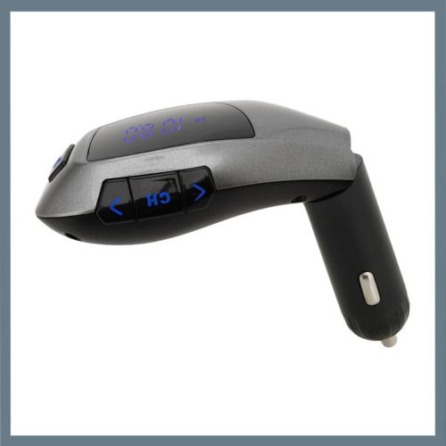 Handsfree FM-transmitter MULTI – prostoročni telefon, predvajalnik glasbe in USB polnilnik v enem 07719
