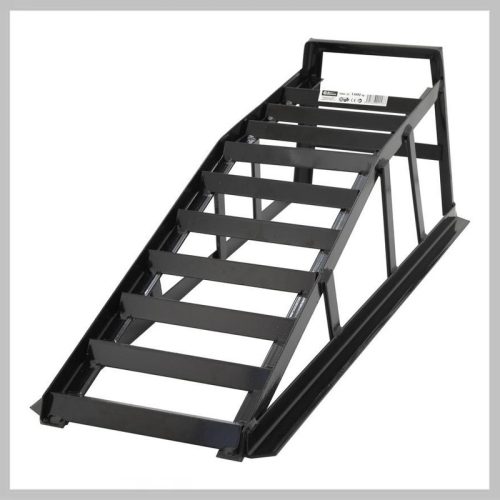 Jeklena avtomobilska rampa – 1000 kg, 83 × 27 × 31 cm – s certifikatom TÜV/GS – 09248