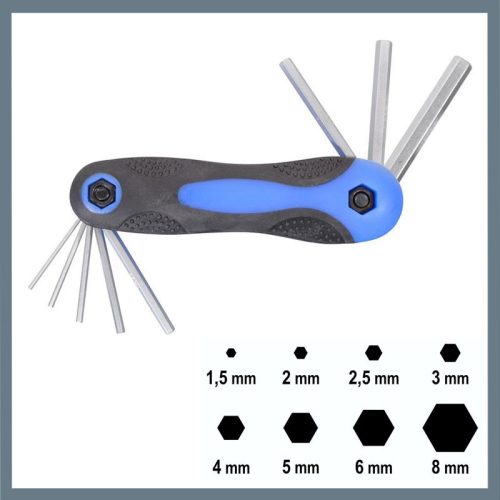 Komplet 8 ključev za imbus (1,5–8 mm) 09422