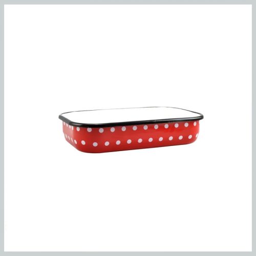 Perfect Home Emajlirana posoda z rdečimi pikami 33 cm 10381