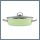 Perfect Home Green Elite Emajlirana ponev za sauté 24 cm + stekleni pokrov 10421