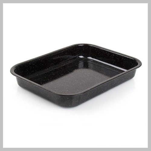 Banquet CULINARIA emajliran pekač – črna barva, 42 x 29 x 6 cm
