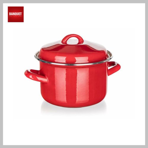 BANQUT Emajlirani lonec MILTON rdeč 16 cm, 2L 13705102