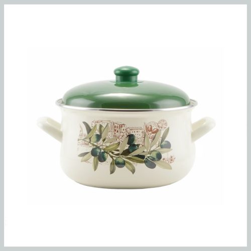 Perfect Home Oliva Emajlirana posoda 22 cm + pokrov 14829