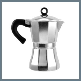 Perfect Home Kavni aparat s posodo 6 sedežev sijajni 14908