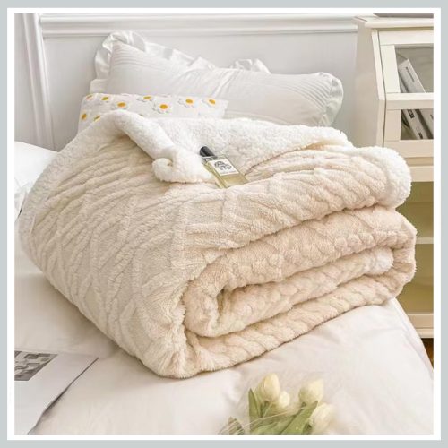 Sherpa kakovosten debel pliš bež 150x200 SSK2