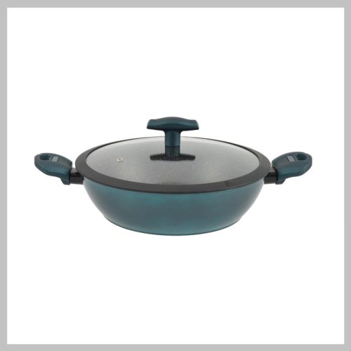 Perfect Home Sea Line aluminijasta rešetka s steklenim pokrovom 28cm indukcija 15555