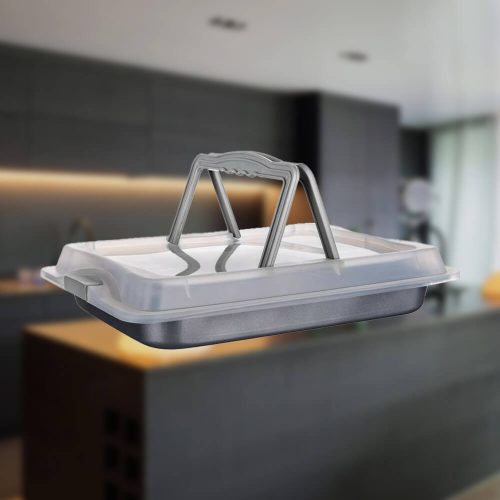 Plastična posoda s pokrovom 42x29x4 cm Culinaria 19YLK502-B
