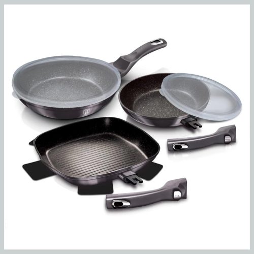 Berlinger Haus Metallic Line Carbon Set ponvic za cvrtje 270220230134