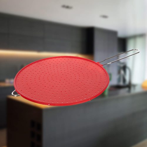 Silikonska zaščita pred brizganjem CULINARIA Rdeča 28 cm