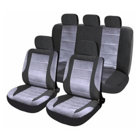   DELUXE AIRBAG komplet prevlek za sedeže – 9 kosov, črno-siva 31670