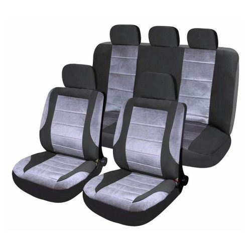 DELUXE AIRBAG komplet prevlek za sedeže – 9 kosov, črno-siva 31670