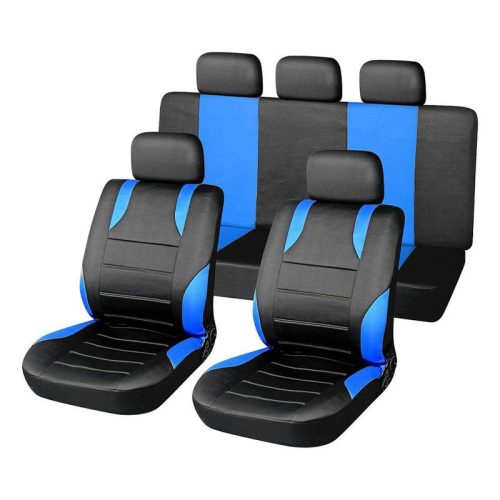 SPORT AIRBAG komplet prevlek za sedeže – 9 kosov, modra 31675