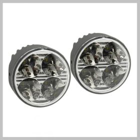   Dnevne luči 4 HIGH POWER LED – 12/24 V, okrogla oblika (70 mm), 2 kos 33551
