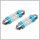 Avtomobilska LED žarnica 4LED – 12V SV8.5 (11×39 mm), modra (komplet 2 kosov) 33723