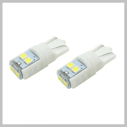 Avtomobilska LED žarnica 6LED 3030 – 12V T10, bela (komplet 2 kosov) 33776