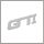 GTI kromirani avtomobilski emblem – samolepilni, srebrne barve 35217