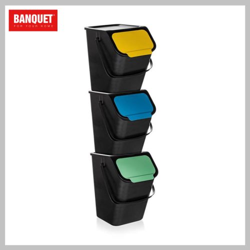 Banquet Selektivni koš za odpadke 3 x 25 litrov plastike 43931585