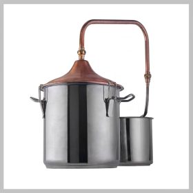   Kotlični destilator za žganje iz bakra in nerjavečega jekla – 50 litrov (model 48040)