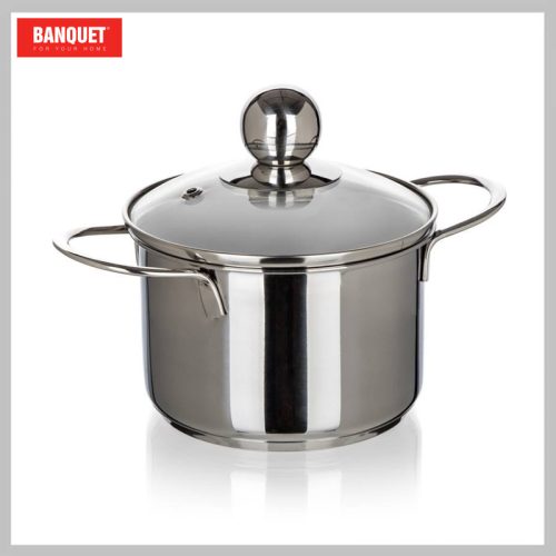 BANQUET Lonec iz nerjavečega jekla PICCOLO 12 x 8 cm, 0,85 l, s pokrovom 48721016