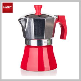 BANQUET Kavni aparat CAMPI Red, 3 skodelice 49025031