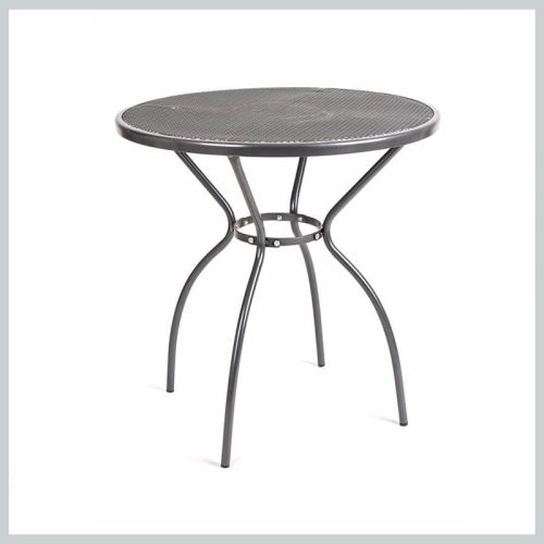 Jekleni vrtni miza HAPPY GREEN ROUND – Ø70 x 72 cm, siva 50300901