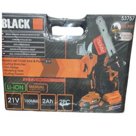  BLACK akumulatorska vrtna verižna žaga in komplet za obrezovanje vej 53757
