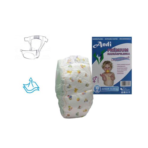 Andi Premium plenice hlačke – velikost JUNIOR – 12–25 kg – 10 kosov 5999885708543