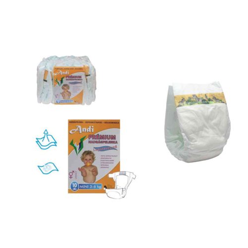 Andi Premium plenice – velikost MINI – 3–6 kg – 10 kosov 5999885708550