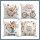 4 kos pomladnih prevlek za blazine 45x45cm 601100094769050