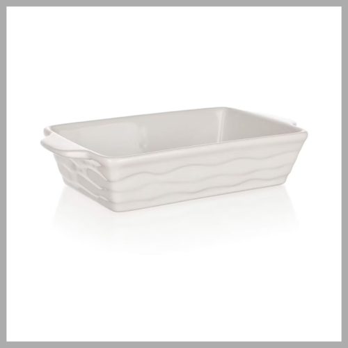 Keramični pekač CULINARIA 30x17 cm, bel, kvadraten 60ZF03