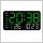 LED 6659 Digitalna Stenska in Namizna Ura – 21,5 cm 6286208