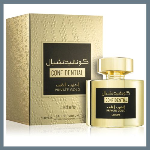 Lattafa Confidential Private Gold arabski parfum 100 ml - Unisex 6291107459707