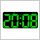 DH-2803 LED namizna/stenska ura 33×16 cm več funkcij 638908