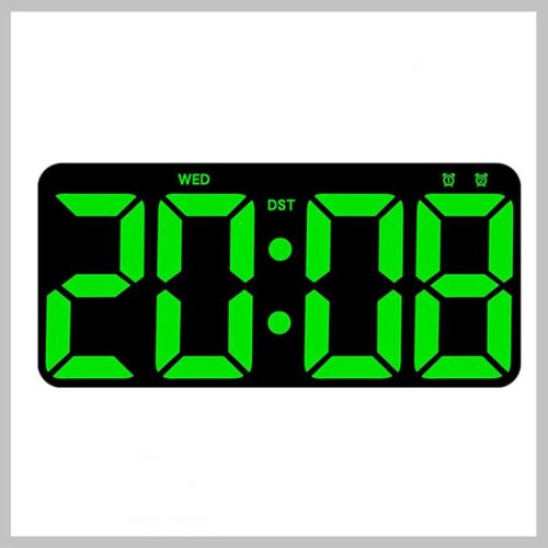 DH-2803 LED namizna/stenska ura 33×16 cm več funkcij 638908