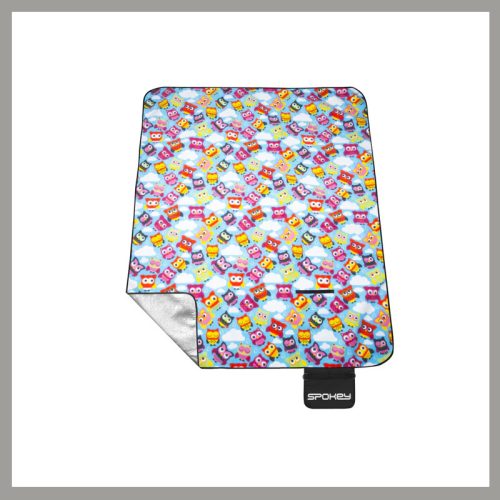 Spokey Piknikpléd – z motivom baglyos, vodoodporno spodnjo plastjo 835240