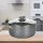 Aluminijasti lonec s pokrovom GRANITE PREMIUM 24 x 11 cm, indukcija 40051324