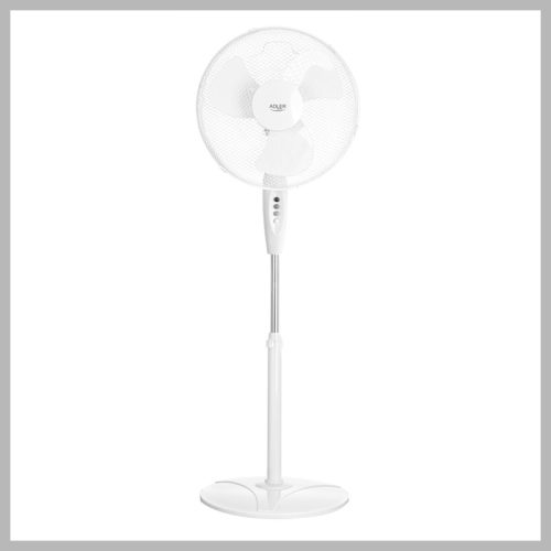 Adler Stoječi ventilator - 40 cm, 90W, bel - AD7323w
