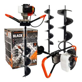   Črni bencinski vrtalnik s 3 vrtalnimi glavami 5200EA - 12254