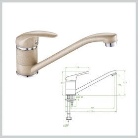 IGA stoječi pomivalni kuhinjski pip, bež BGG_460D