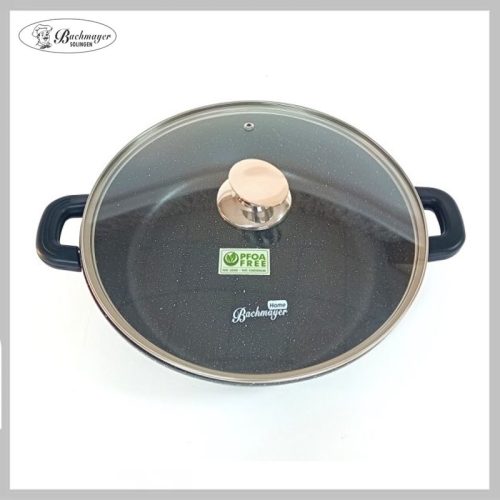 Bachmayer BM-7771-28 Lonec za kuhanje z marmornim premazom - 28 cm, 3,8 litra - S steklenim pokrovom