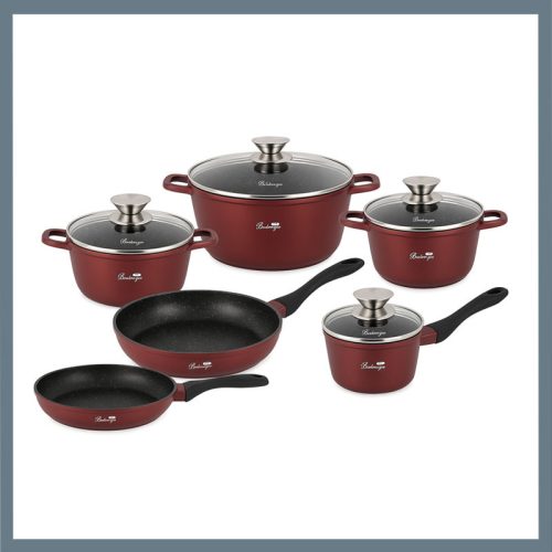 Bachmayer Marmorirani set posod – 10 kosov, indukcijski dno BM-7811