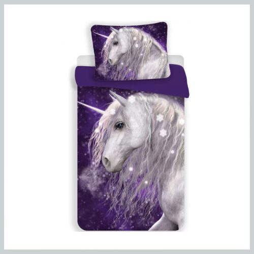 Unicorn Vijolična otroška odeja 100×135 cm, 40×60 cm BRM018174